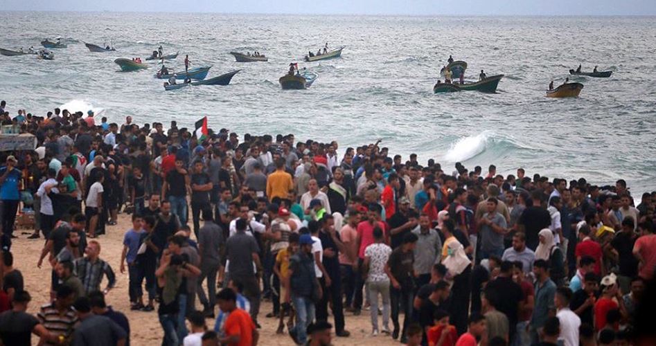 Морской Марш Возвращения: подавляя его, сионисты искалечили одиннадцать палестинцев...