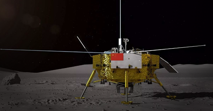 Видео посадки «Юйту-2» на обратную сторону Луны