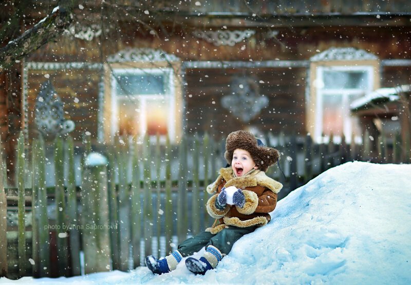 Зима и дети..))