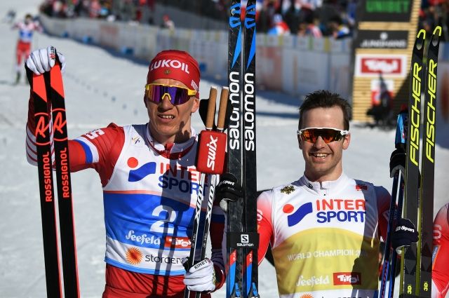 Россиянин Большунов стал вторым в скиатлоне на чемпионате мира