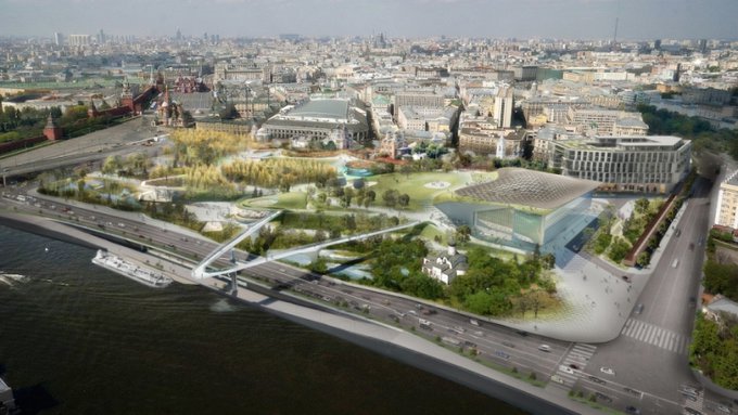 В центре Москвы открыли парк "Зарядье"