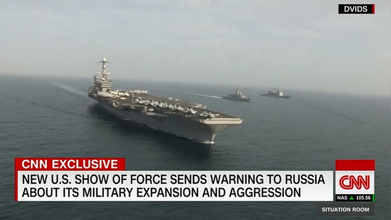 CNN: США отправили в Средиземное море два авианосца для сдерживания России