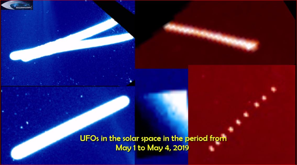 НЛО в околосолнечном пространстве в период с 1 мая по 4 мая 2019