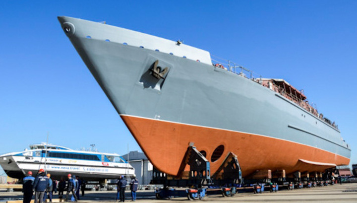Крупнейший пластиковый боевой корабль спустят на воду в конце мая