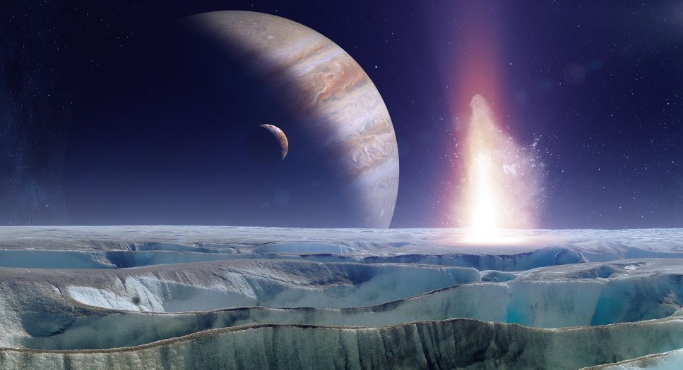 Луна Юпитера — Европа, покрыта поваренной солью