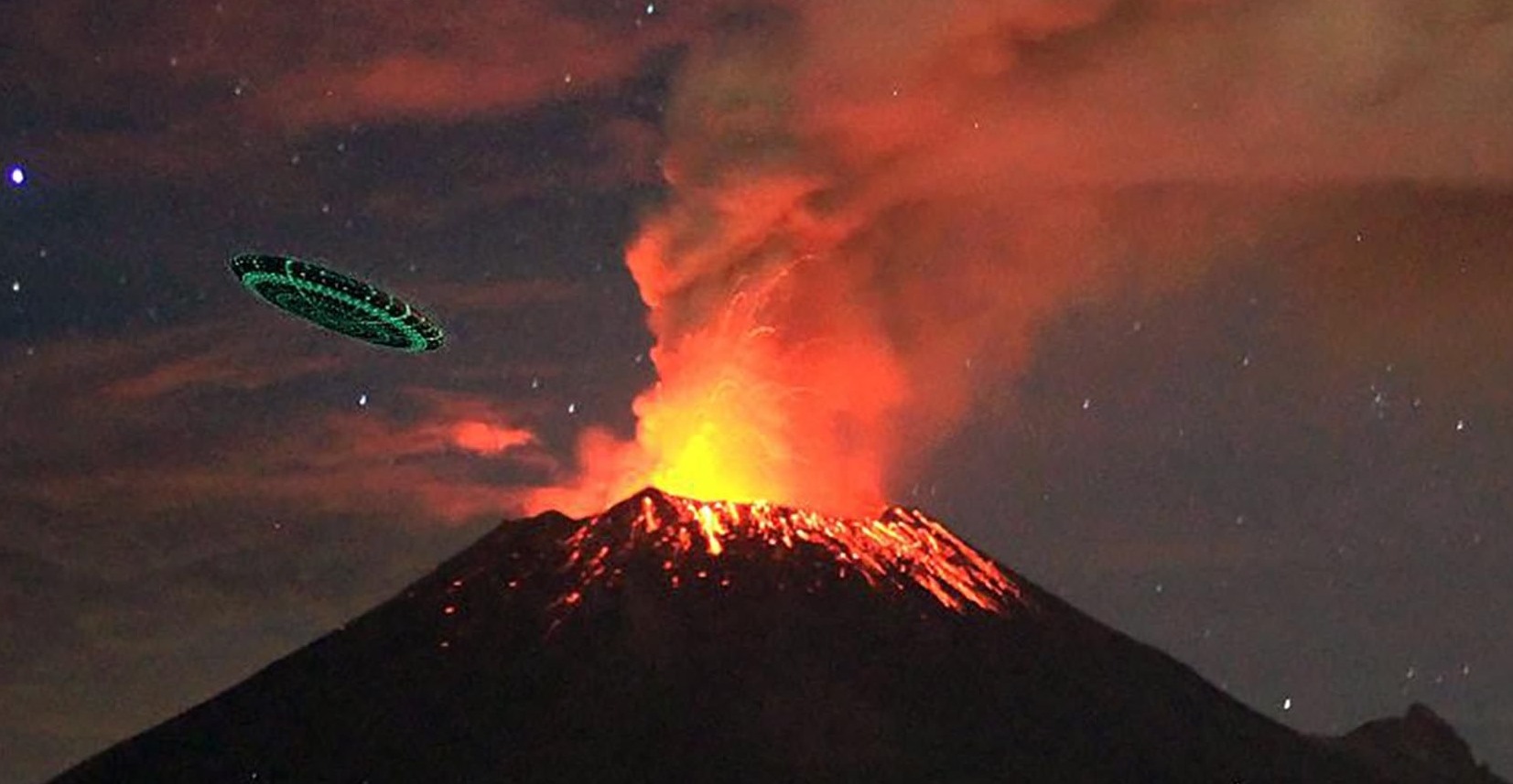 Видео НЛО над вулканом поразило мексиканских уфологов