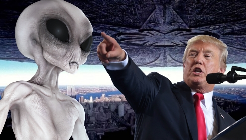 Дональд Трамп намекает на скорое появление в Белом доме инопланетян?