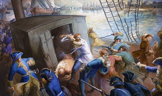 6 июля 1701 года морские Сусанины - лоцманы Рябов и Борисов, посадили на мель шведские корабли, шедшие на Архангельск