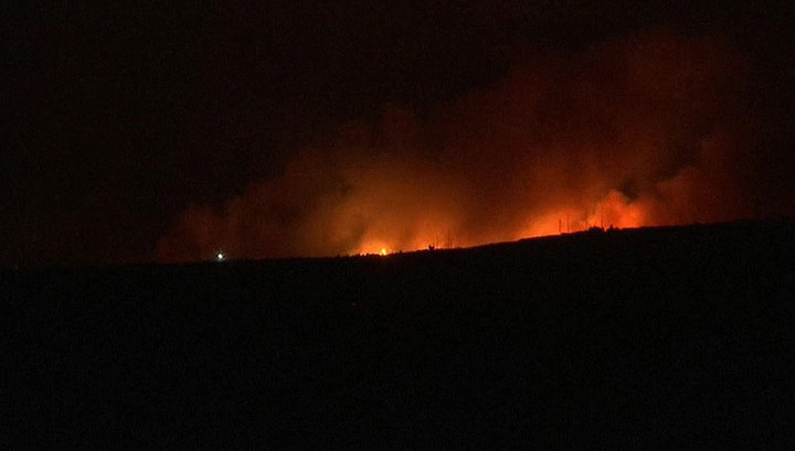 В Греции недалеко от Афин начался сильный пожар, проводится эвакуация