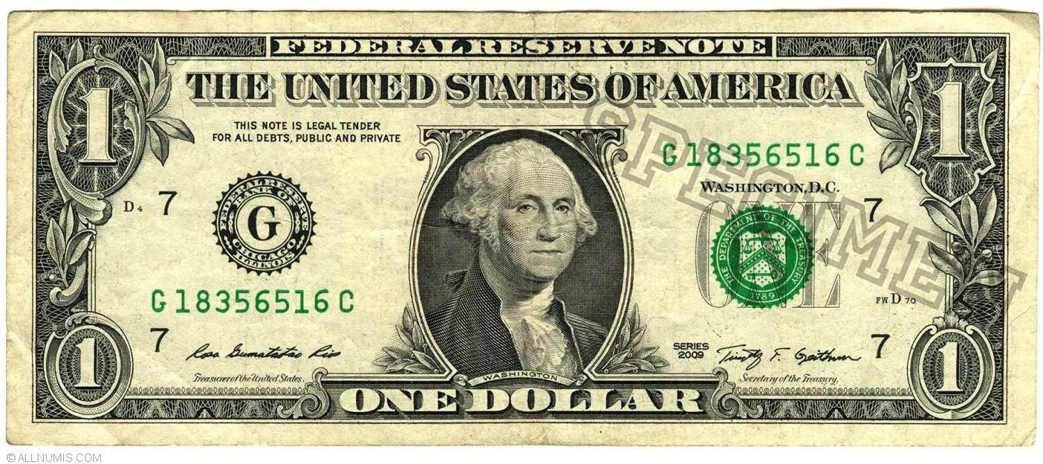 По миру ходят долларовые банкноты стоимостью в тысячи