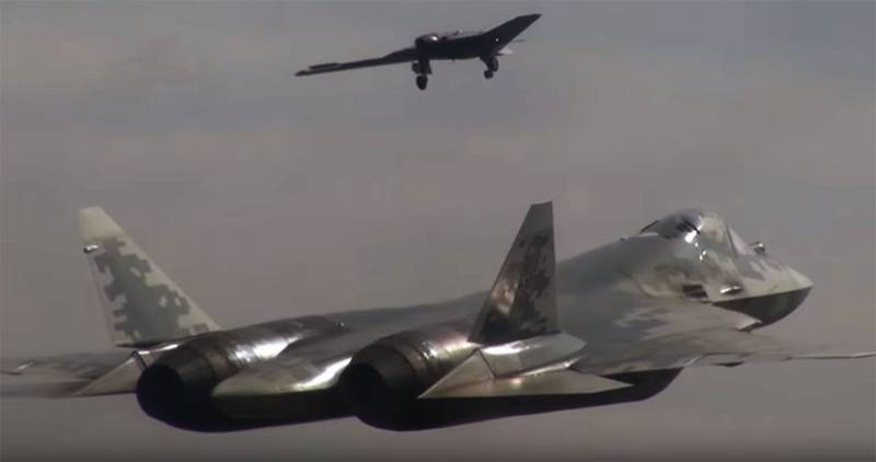 Связка с БПЛА С-70 "Охотник" делает Су-57 истребителем поколения 5+