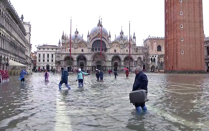 Венеция ушла под воду.