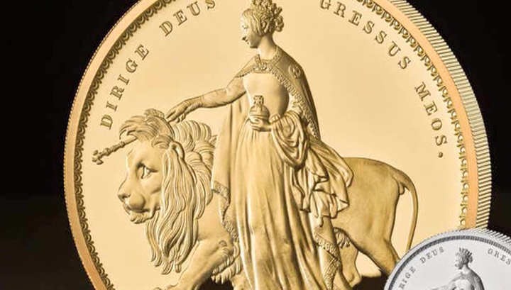 В Британии выпустили пятикилограммовую золотую монету