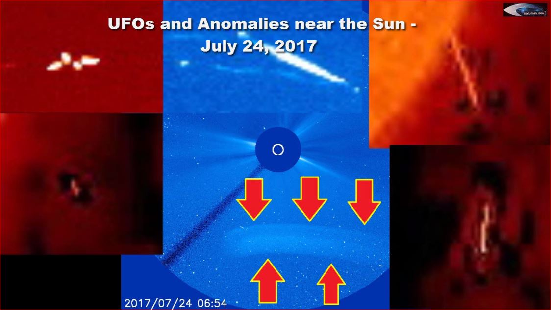 НЛО и Аномалии возле Солнца - 24 июля 2017