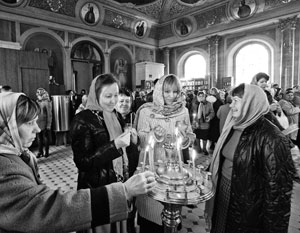Отношение россиян к религии отмечено противоречиями
