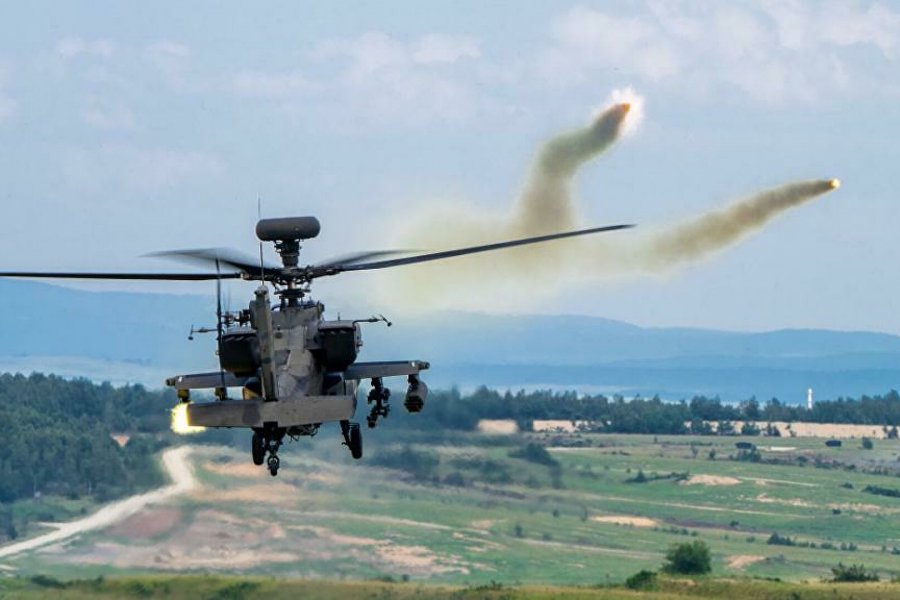 Неизвестная система РЭБ сожгла систему американского вертолета Apache в Сирии