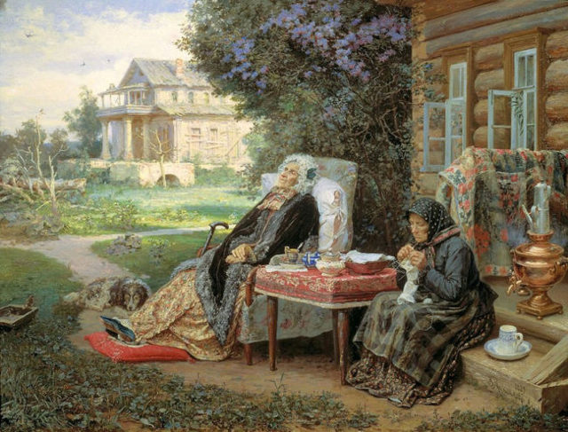 Картина «все в прошлом», художник В. М. Максимов — описание