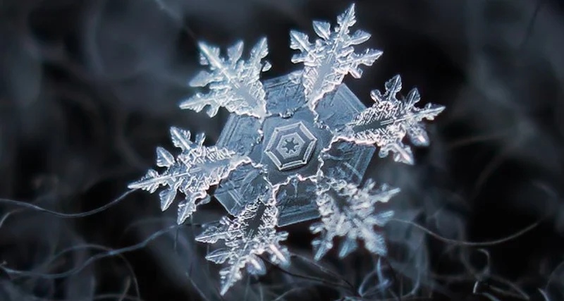 Как выглядят снежинки на макрофотографии: уникальная красота