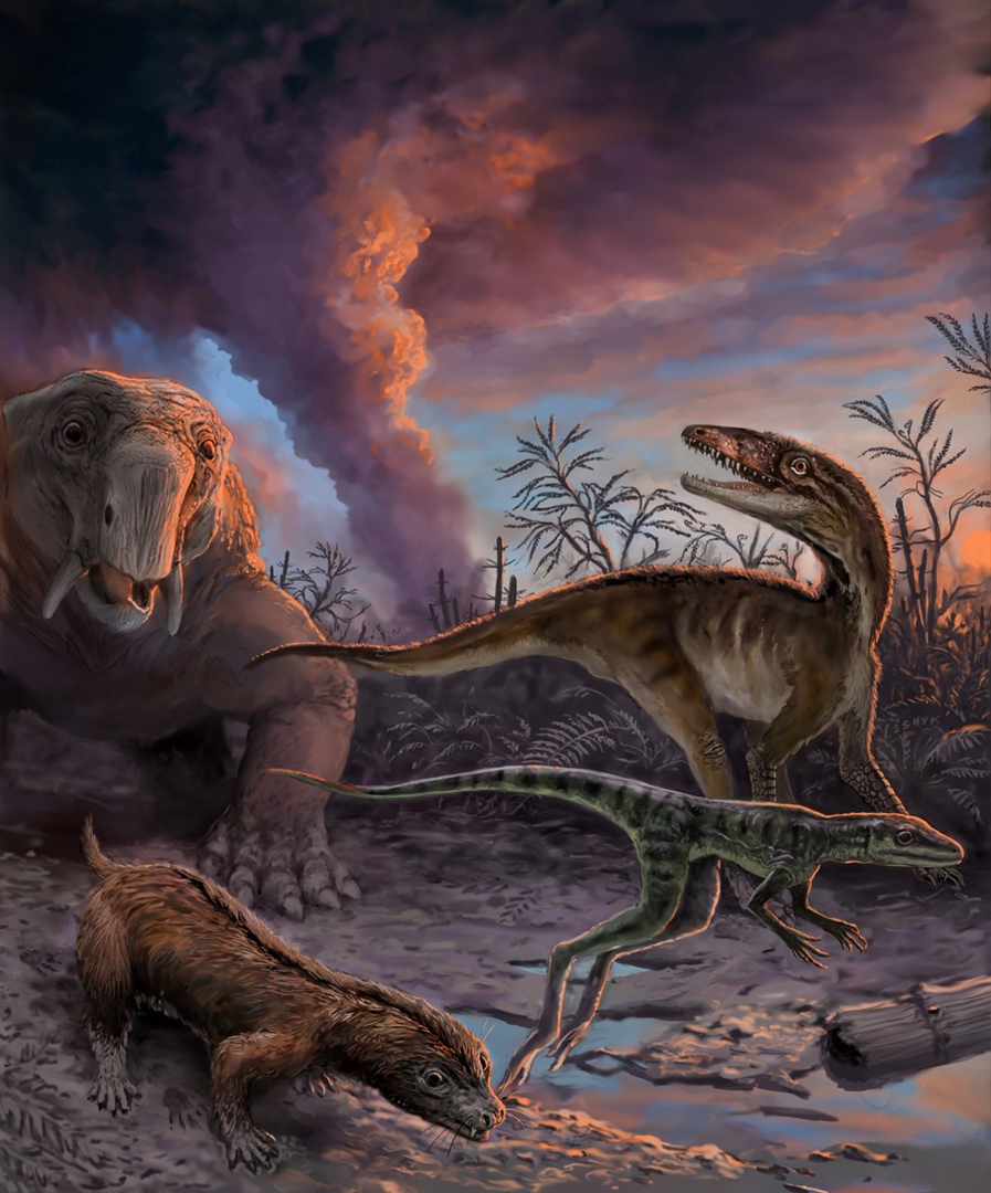 Первые динозавры появились на 5 миллионов лет раньше, чем считалось