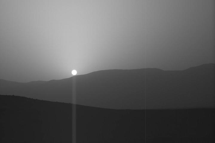 Tак выглядит рассвет на Марсе
