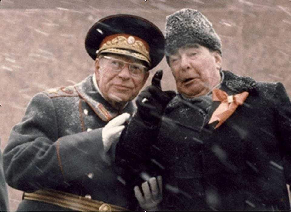 Поcледняя пpижизненная фотография генсека Леонида Ильича Брежнева