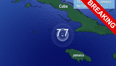 Землетрясение на Ямайке М7.7.