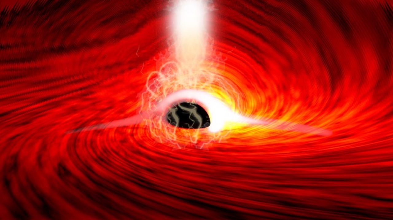 Впервые обнаружен искаженный свет, выходящий из-за черной дыры