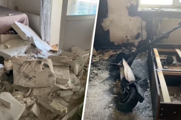 Взрыв электросамоката снес стену и выбил стекла в квартире в Перми