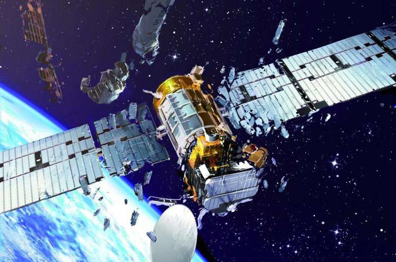 Китайский спутник загадочно развалился в космосе.