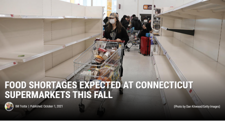 А тем временем в США множатся пустые полки в магазинах. Чтобы избежать повсеместной паники, эксперты настоятельно просят потребителей