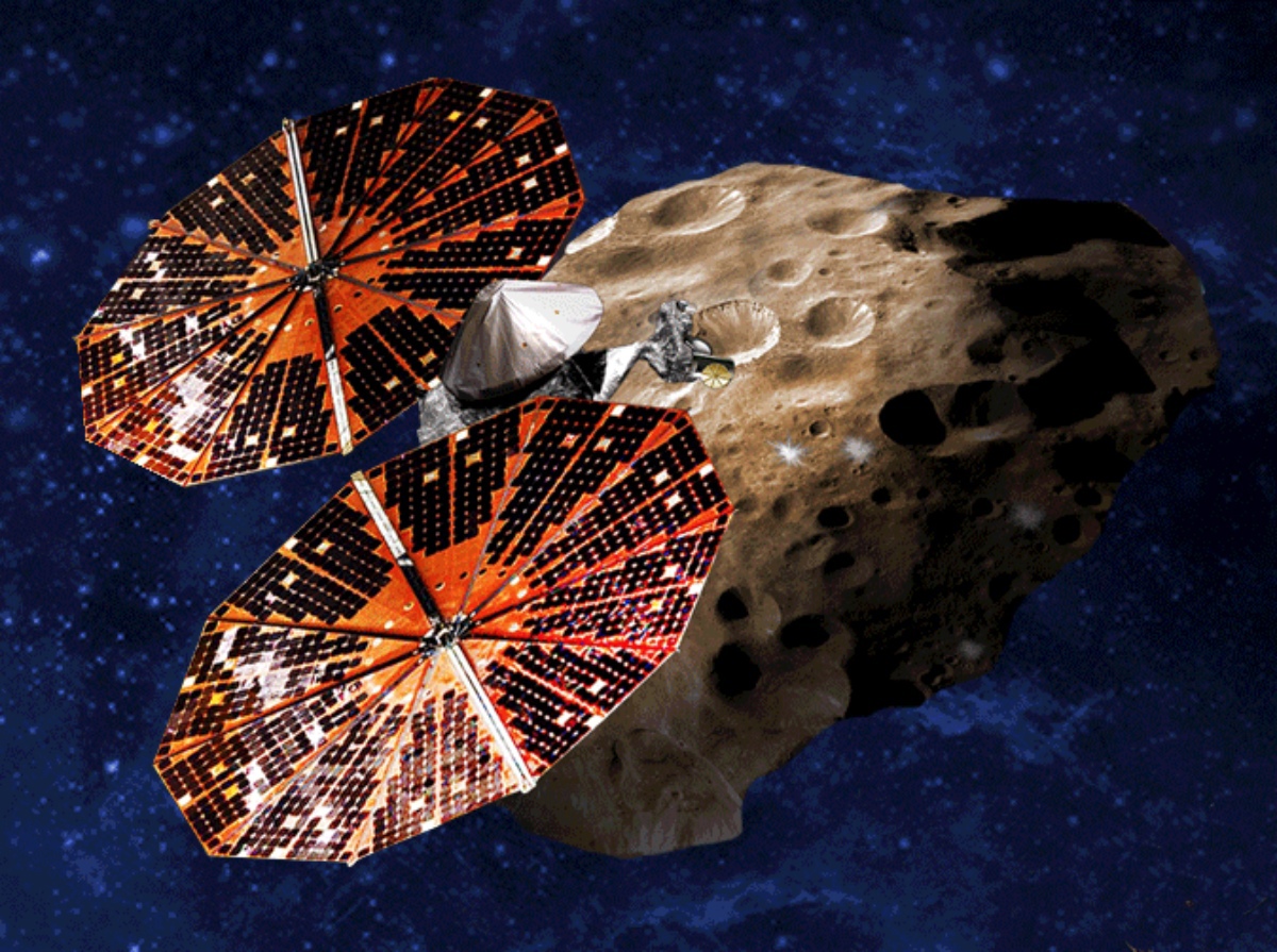 Запуск космического аппарата Lucy, который будет изучать троянские астероиды Юпитера