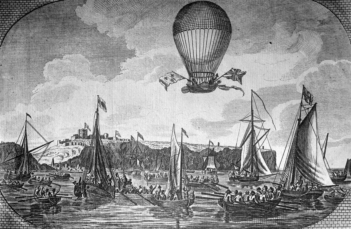 первый перелет на воздушном шаре через пролив Ла-Манш