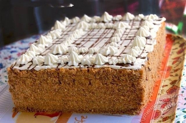 Торт «Арлекин»- вкуснейший союз «Медовика» и «Наполеона»