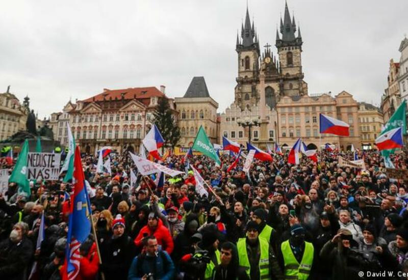 В Чехии прошла акция протеста против вакцинации