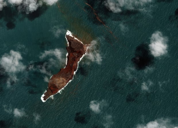 Вулкан Тонга: Первые Фотографии После Извержения Показывают Острова Покрытые Пеплом