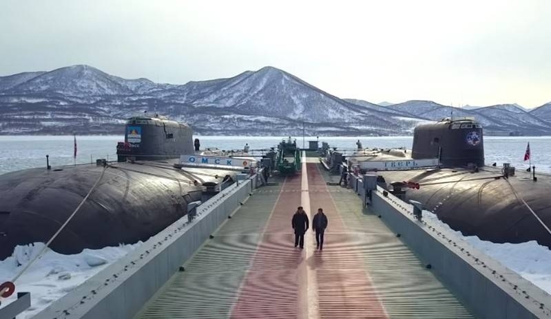 База подводных лодок на Камчатке.