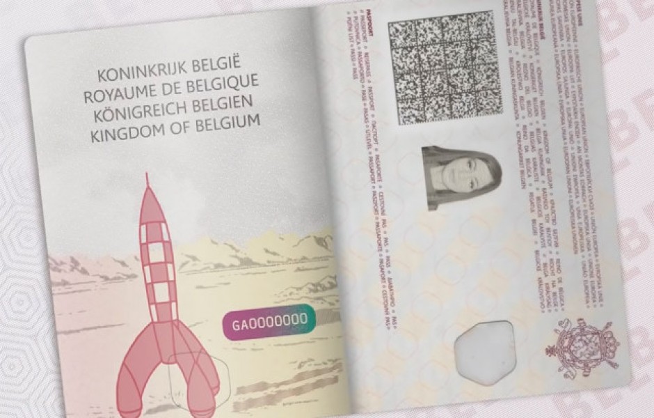 В Бельгии вводят новые паспорта. На их страничках изображены персонажи комиксов