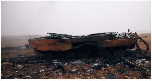 Россия превратила турецкие танки в Сирии в груду обгоревшего металла