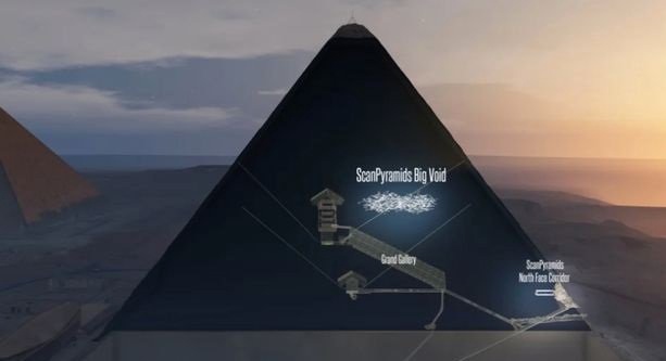 Внутри Великой пирамиды Гизы обнаружены две огромные секретные камеры