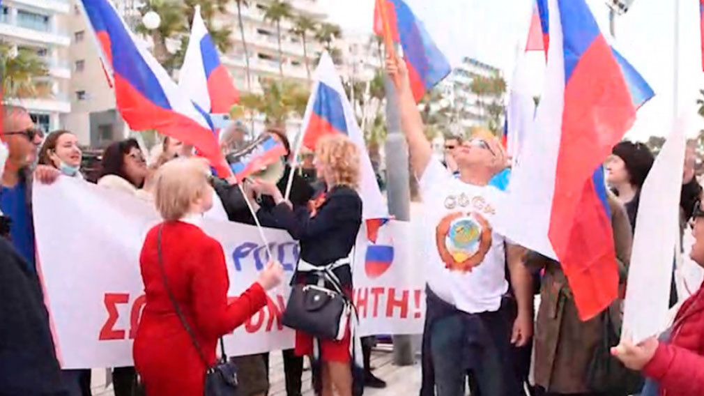 В Тель-Авиве прошла акция в поддержку России! Акция "Россия, спаси планету!" прошла в Ларнаке на Кипре