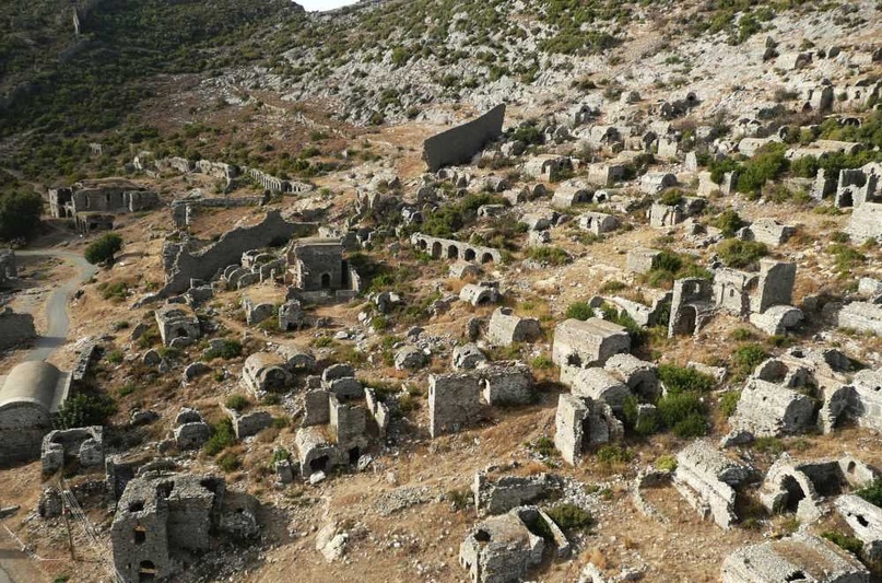 Анемуриум: руины эллинистического каменного города в Киликии на территории современной Турции