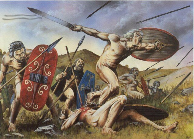 Голые воины: Кельтские наемники шли в бой без одежды
