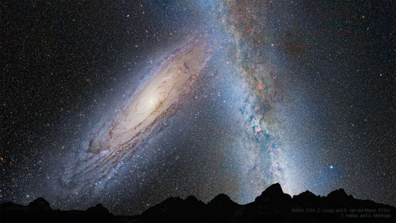 Наша галактика Млечный Путь: ожидаемое столкновение с галактикой Туманность Андромеды
