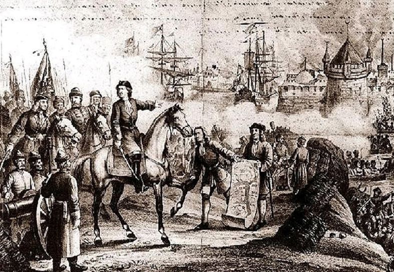 29 июля 1696 года русское войско взяло турецкую твердыню Азов