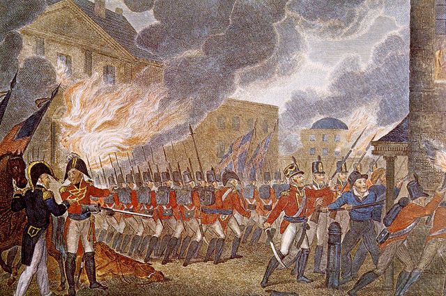 24 августа 1814 года британская армия захватили и сожгла Вашингтон.