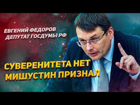 Депутат Госдумы Евгений Фёдоров : Мишустин признал отсутствие суверенитета РФ