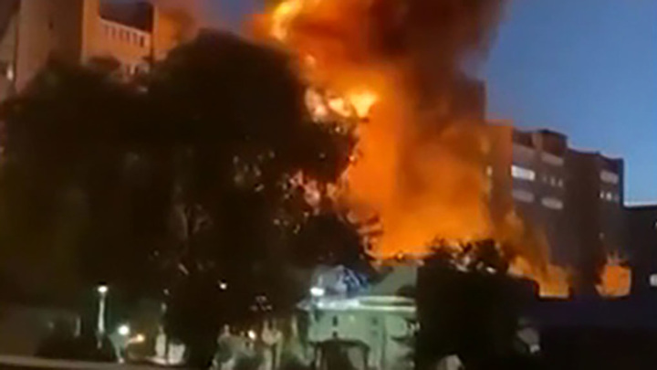 Возле жилого дома в Ейске упал самолет Су-34