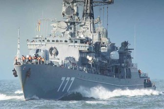 Трубоукладчик «Академик Черский» идет в Европу в сопровождении российских боевых кораблей