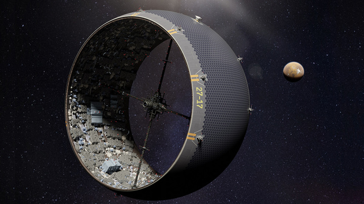 Вывернутые наизнанку астероиды могут превратиться в космические города