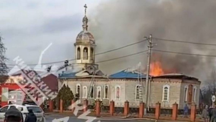 Храм УПЦ загорелся под Киевом